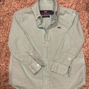 2T Vineyard Vines turquoise Whale shirt